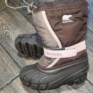 Sorel Kids Snow Boots - Brown and Black